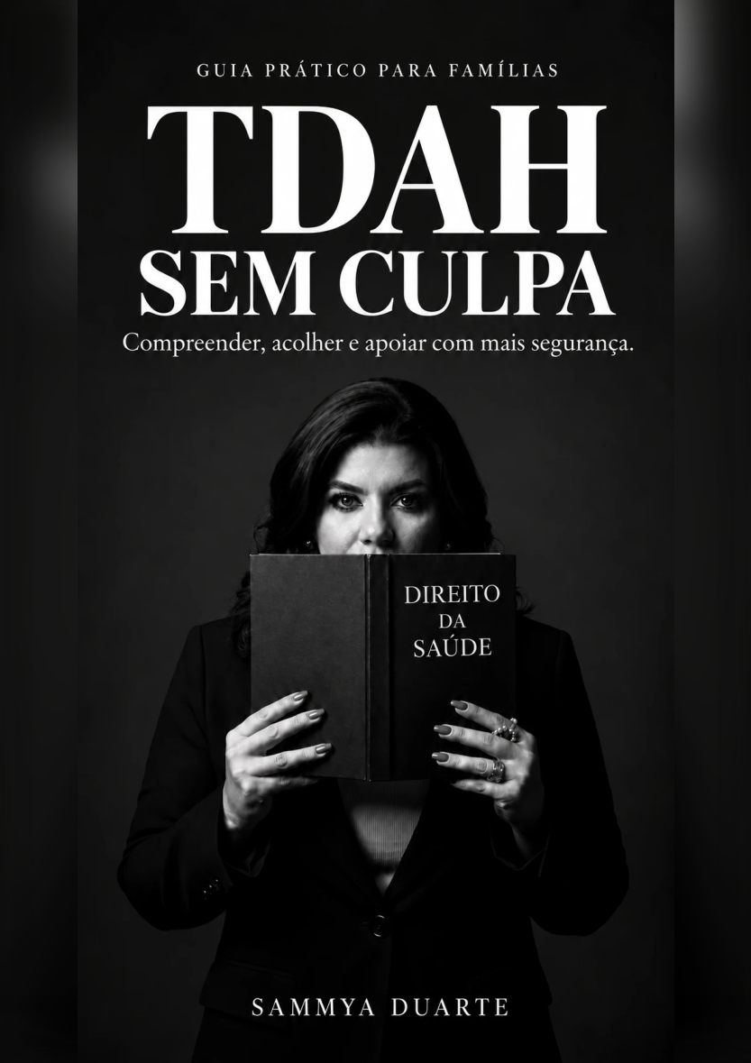 Capa original do caderno complementar TDAH Sem Culpa, com sete ferramentas práticas